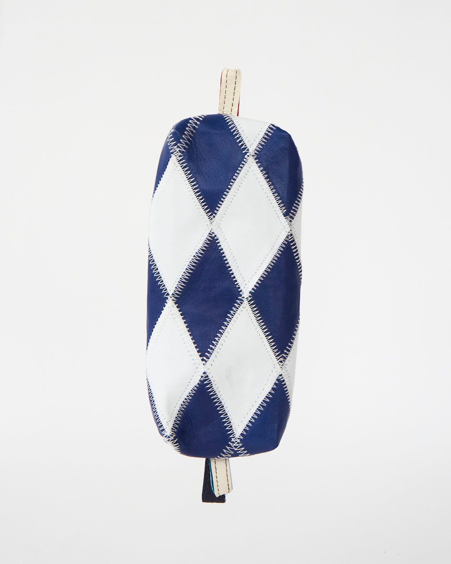 The Navy and White Pencil Case