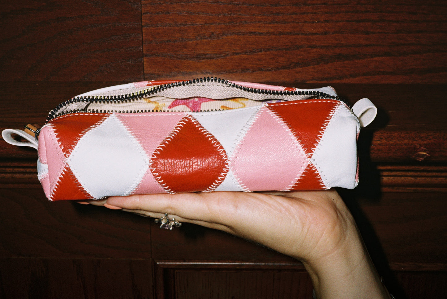 The Pencil Pouch - Pink/Red