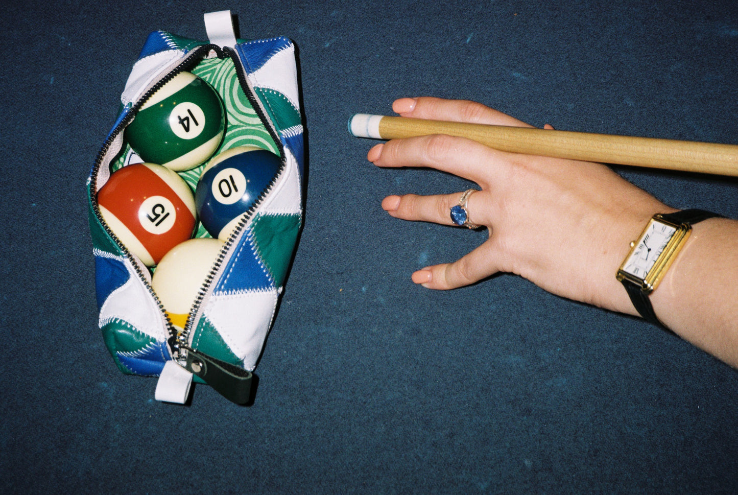 The Pencil Pouch - Blue/Green